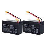 Set van 2x Accu 12V 9Ah.